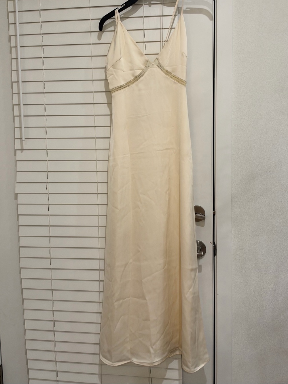 NWT ivory / Cream Slip Dress with Delicate Trim